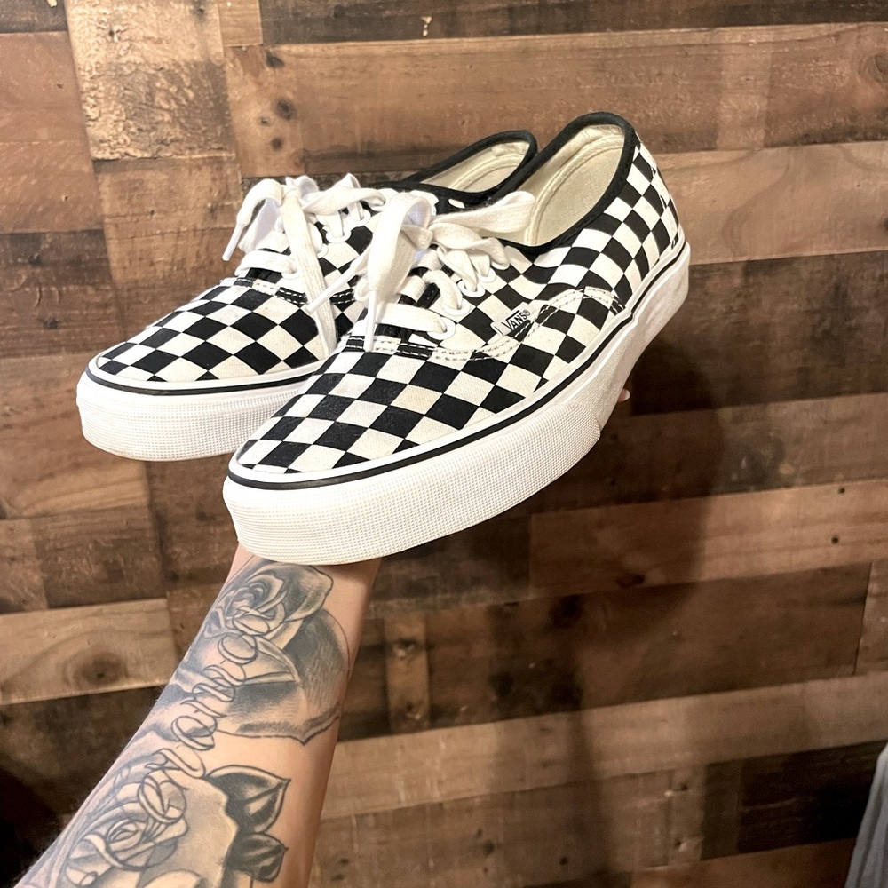 Checker board van shoes